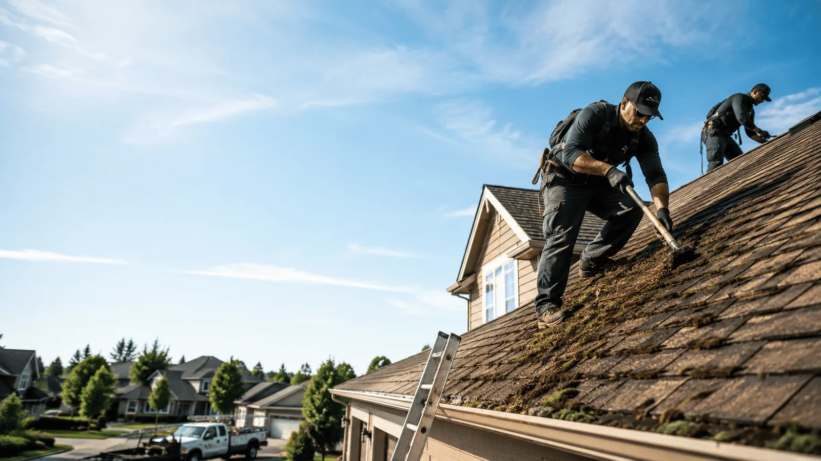 Roof Moss Removal in Cornell, IL near me